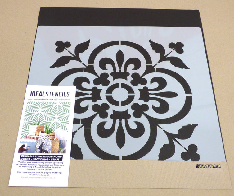 Basque Tiles Basque Tile & Floor Stencil by Ideal Stencils – IdealStencils
