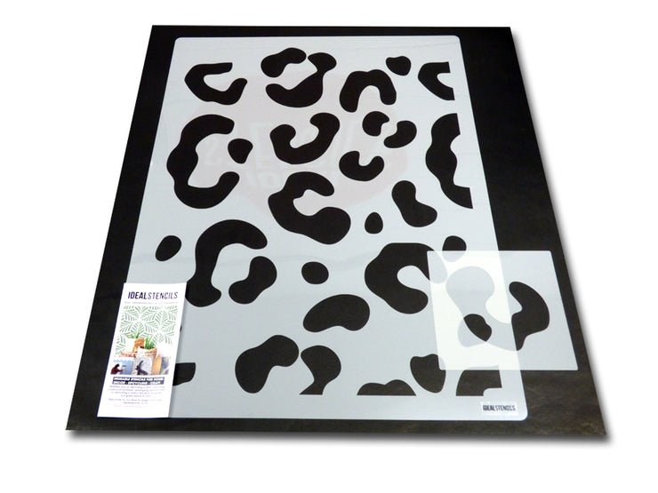 HUGE LEOPARD PRINT Stencil,  Oversize Animal Print