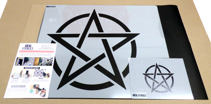 Pentagram star stencil