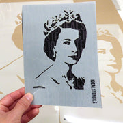 Queen Elizabeth II Stencil
