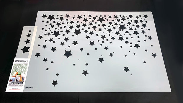 Star Confetti Pattern Nursery Wall Stencil