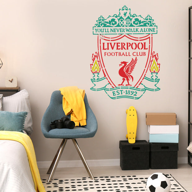 Liverpool Football Crest Stencil