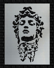 Medusa Head Stencil