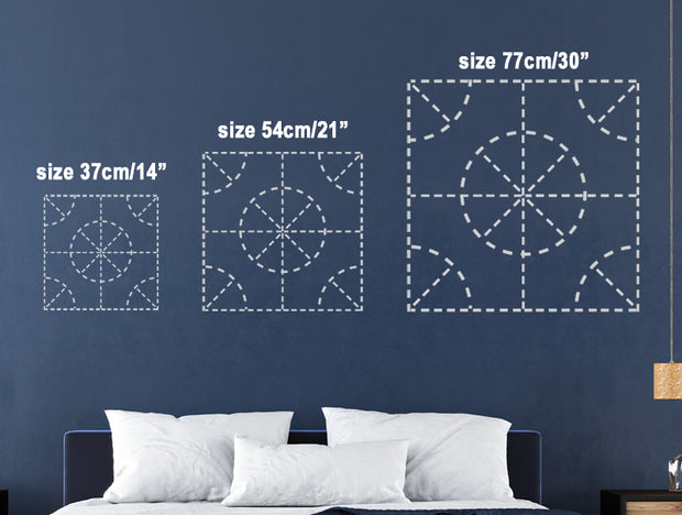 Meridian Wall Pattern Stencil