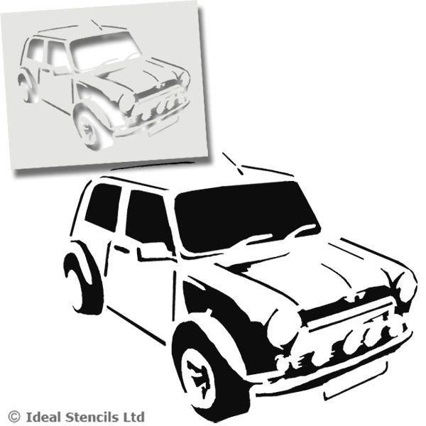 Mini Cooper Stencil