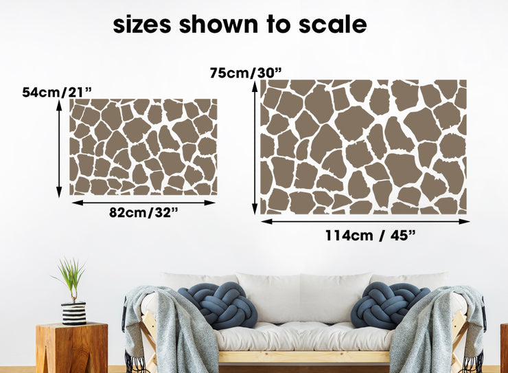 MOMBO Giraffe Print Stencil, Large Animal Print Pattern