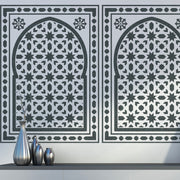 Moroccan Door Arch Panel Stencil