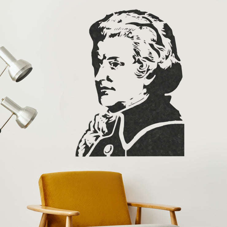 MOZART Portrait Stencil - Mozart Wall Art Painting Stencil