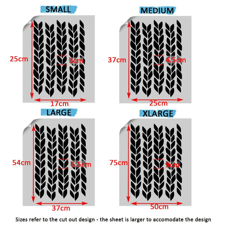 Natural Knit Pattern Stencil
