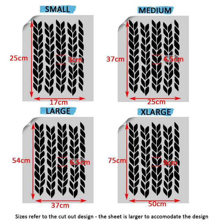 Natural Knit Pattern Stencil