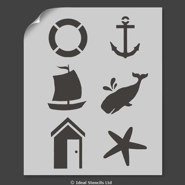 Nautical Motif Stencil Set