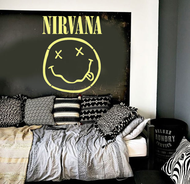 NIRVANA Smiley Face Stencil