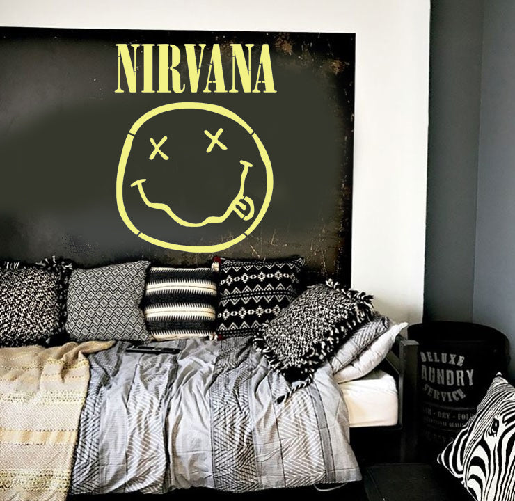 NIRVANA Smiley Face Stencil