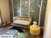 Birch Tree Forest Nursery Stencil