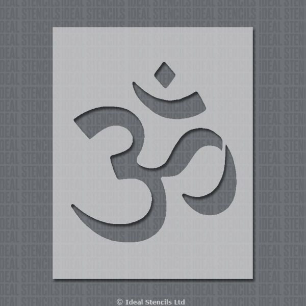 Om symbol Stencil