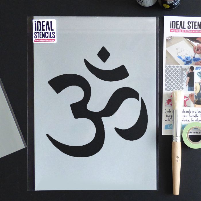 Om symbol Stencil