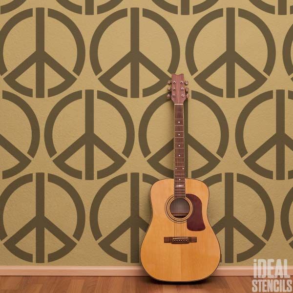 Peace Sign Stencil