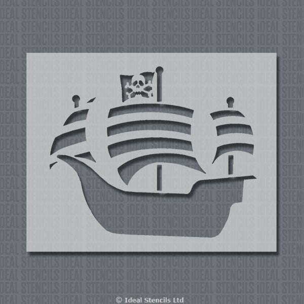 Pirate Ship Stencil