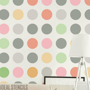 Polka Dots Large Spots Stencil