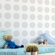 Polka Dots Large Spots Stencil