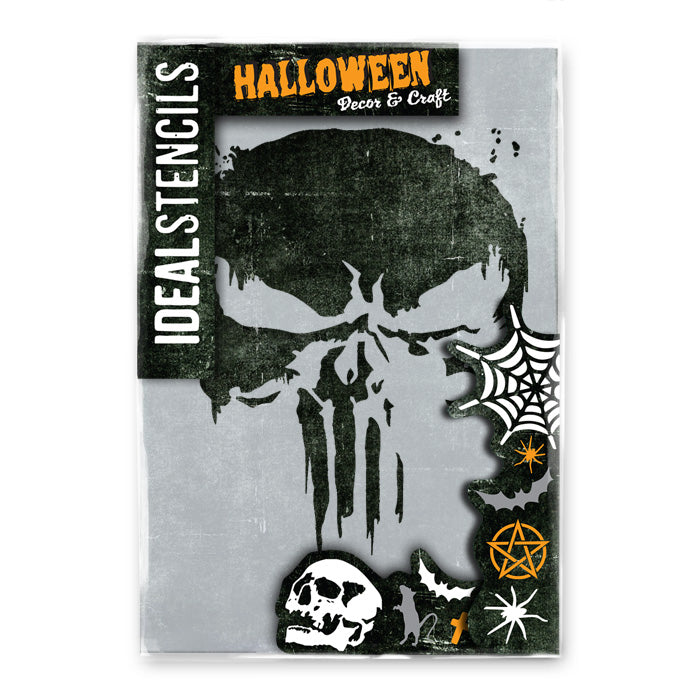 Punisher Skull Stencil