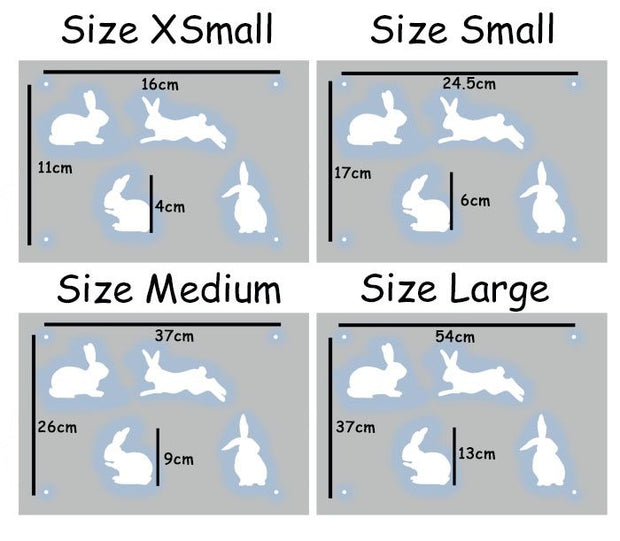 Rabbit Nursery Pattern Stencil