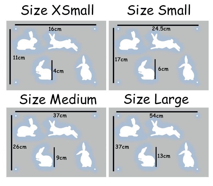 Rabbit Nursery Pattern Stencil