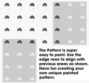 IRIDIAN Rainbow Pattern Stencil