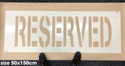 RESERVED parking Stencil