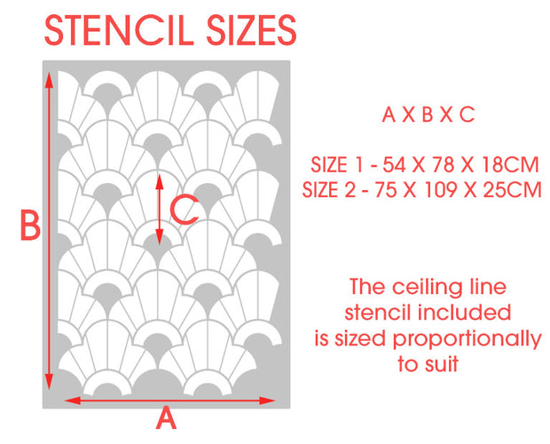 Richmond Art Deco Pattern Stencil