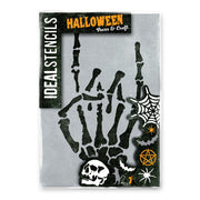 Rock on Skeleton Hand Stencil