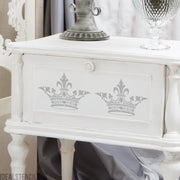 Shabby Chic Crown Stencil