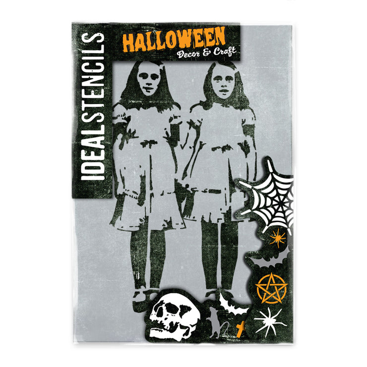 Shining Twins Horror Stencil