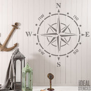 Ships compass stencil