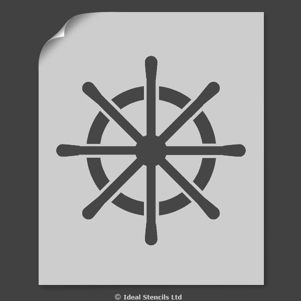 Ships Wheel Stencil