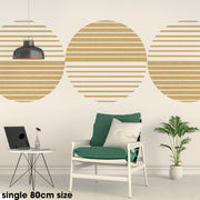 SLOTTED CIRCLES Abstract Shapes Stencil, D.I.Y Wall Decor Stencil