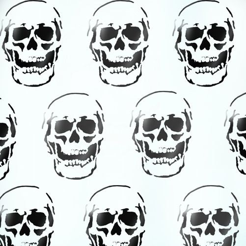 Skull Laughing Stencil