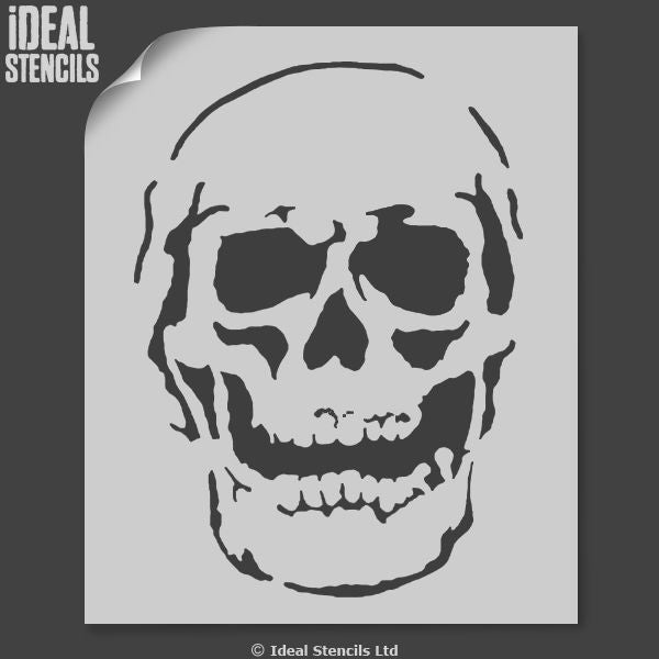 Skull Laughing Stencil