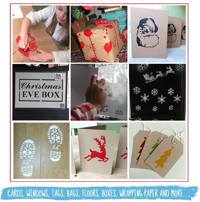 Snowflake Trio Christmas Stencil