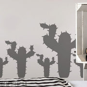 Spiky Cactus Silhouette Stencil