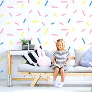 SPRINKLES Kids Room Wall Decor Stencil