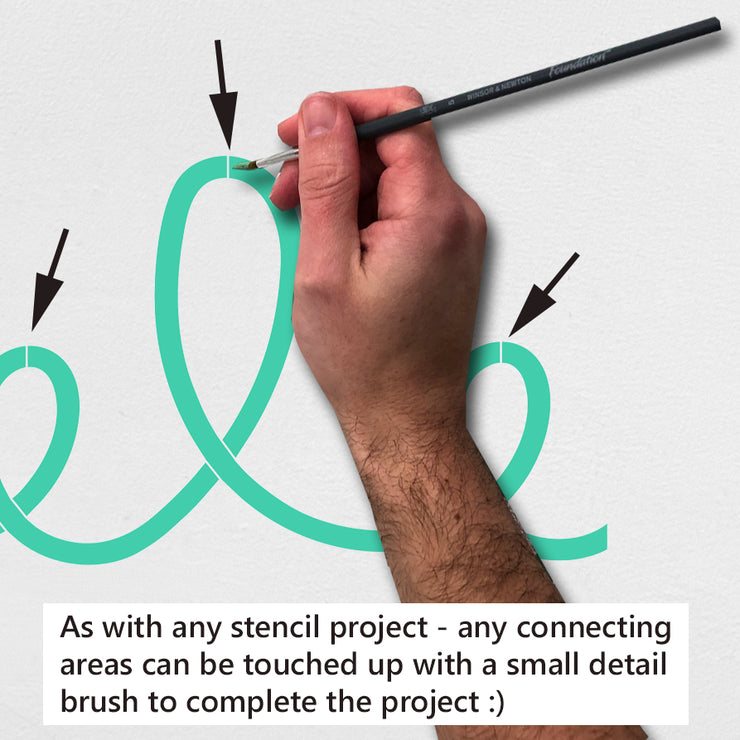 Squiggle Pattern Feature Wall SQUIGGLES Wall Pattern Stencil, Nursery & Kids Room Decor – IdealStencils