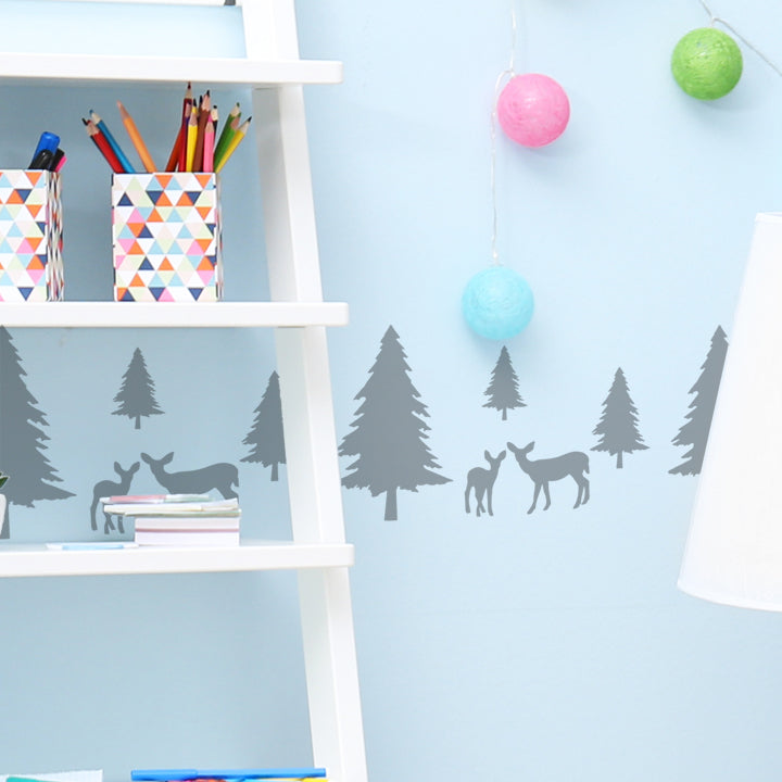 Woodland Animal Stencils Nursery Wall Painting & more Ideal