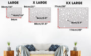 Star Confetti Pattern Nursery Wall Stencil