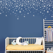 Star Confetti Pattern Nursery Wall Stencil