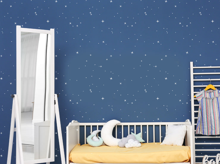 Starlight Nursery Wall Pattern Stencil