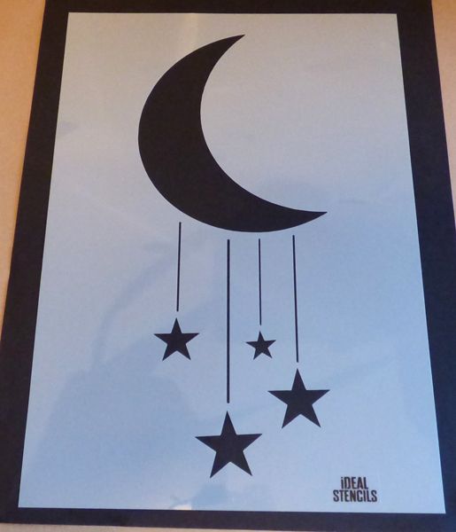 Stars & Moon Nursery Stencil