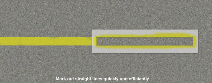 Straight line car parking Stencil