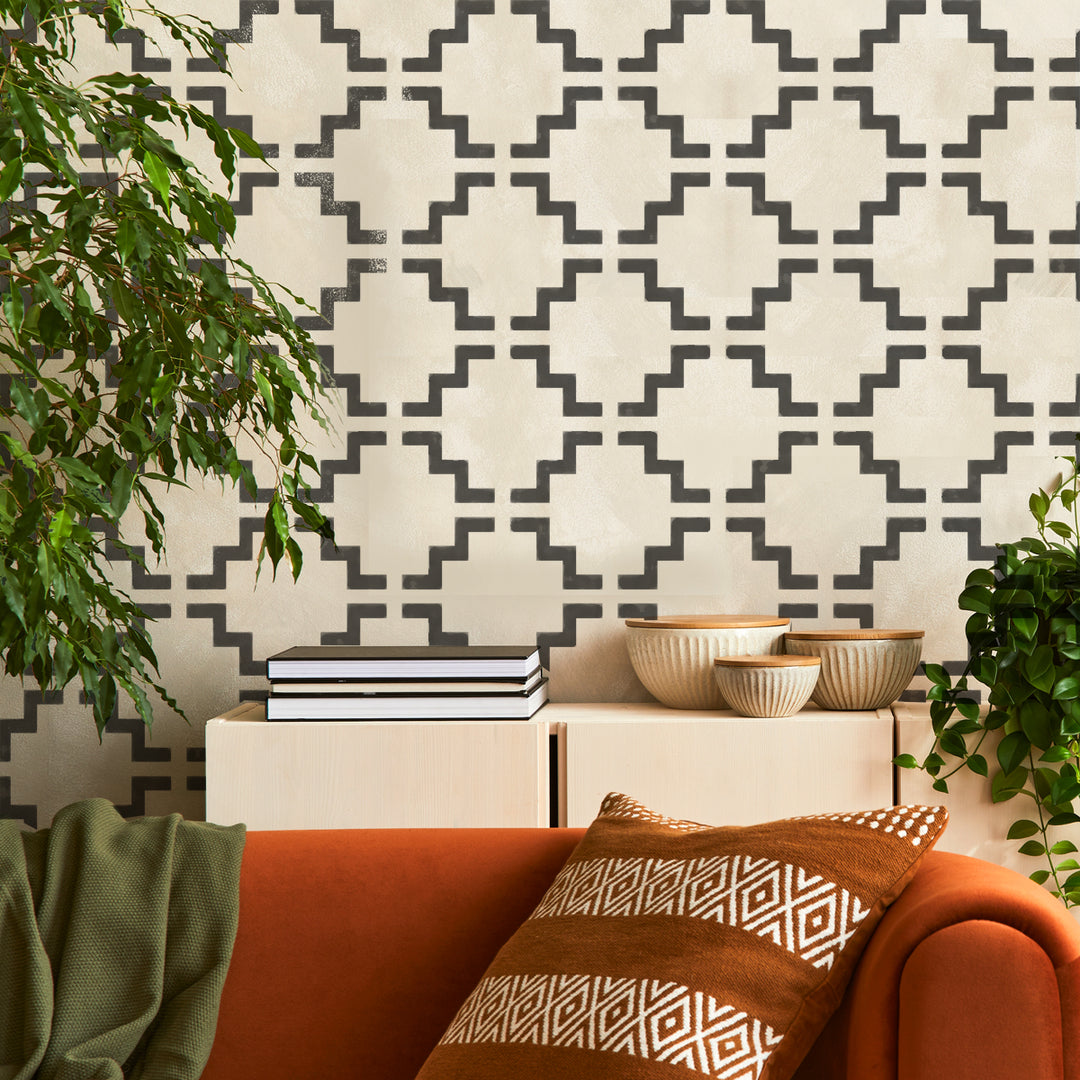 Moroccan Decor Pattern Moroccan Stencil Wall Pattern Moroccan Pattern Tile BIG SIZES Reusable