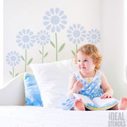 Summer Daisy nursery decor stencil